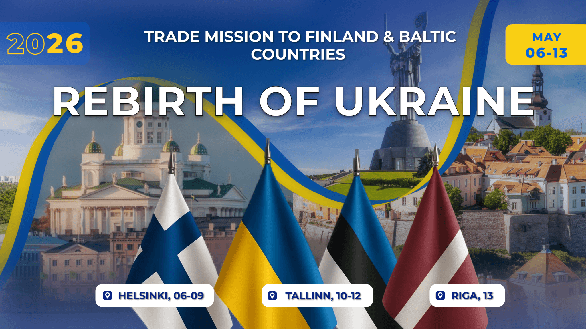 Полтавців запрошують стати учасником міжнародної трейд-місії «REBIRTH OF UKRAINE»