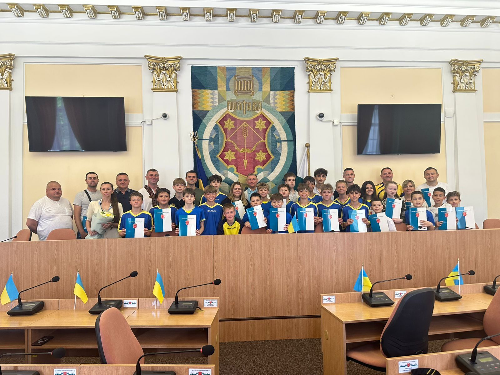 У Полтаві відзначили юних футболістів