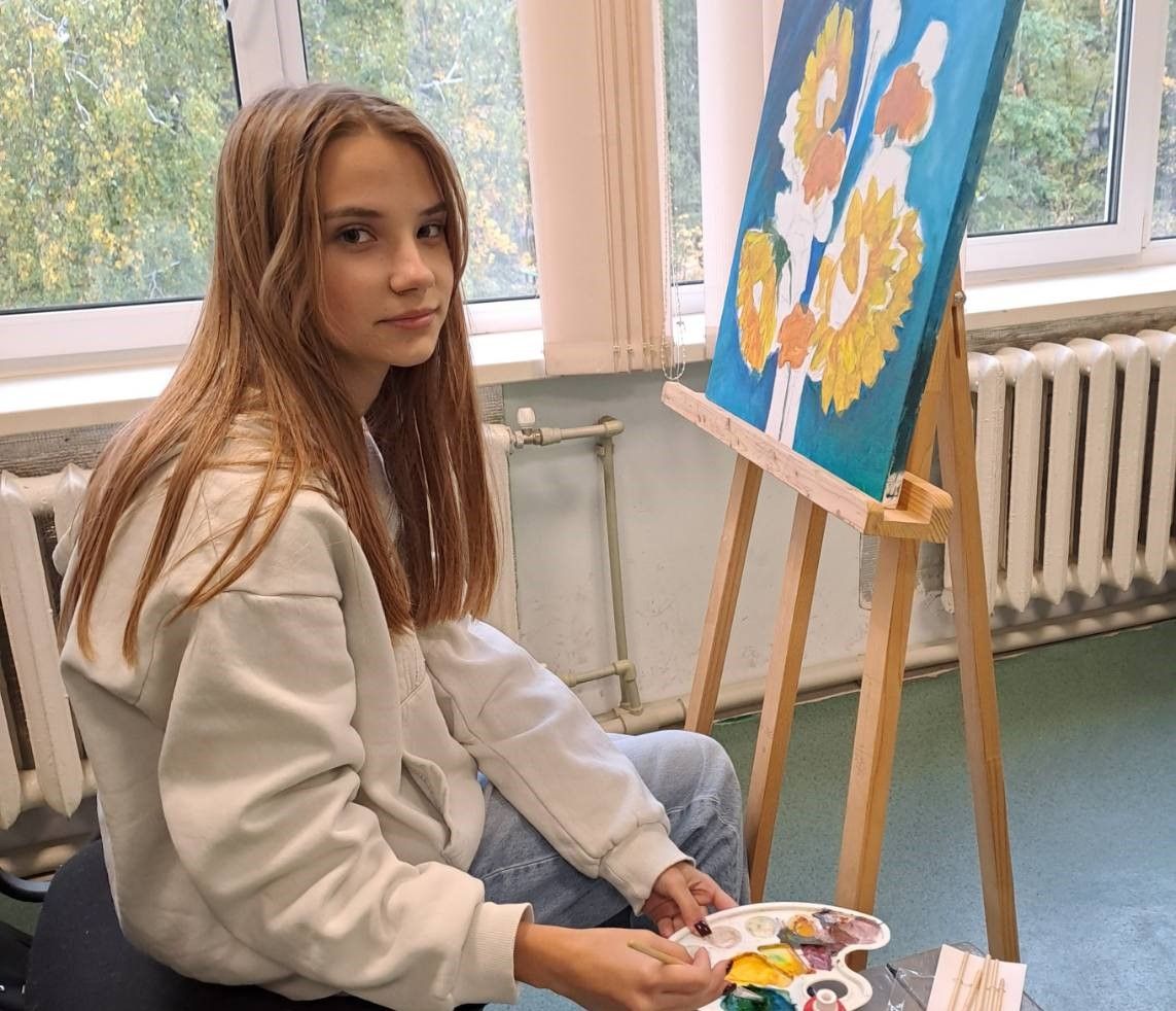 Роботу учениці художньої школи подарували меру французького міста